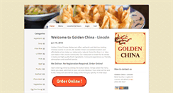 Desktop Screenshot of goldenchinalincoln.com